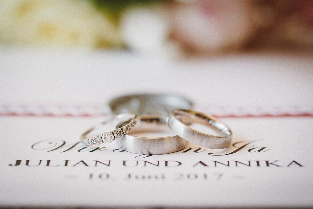 Eheringe Weissgold - Hochzeit Würzburg