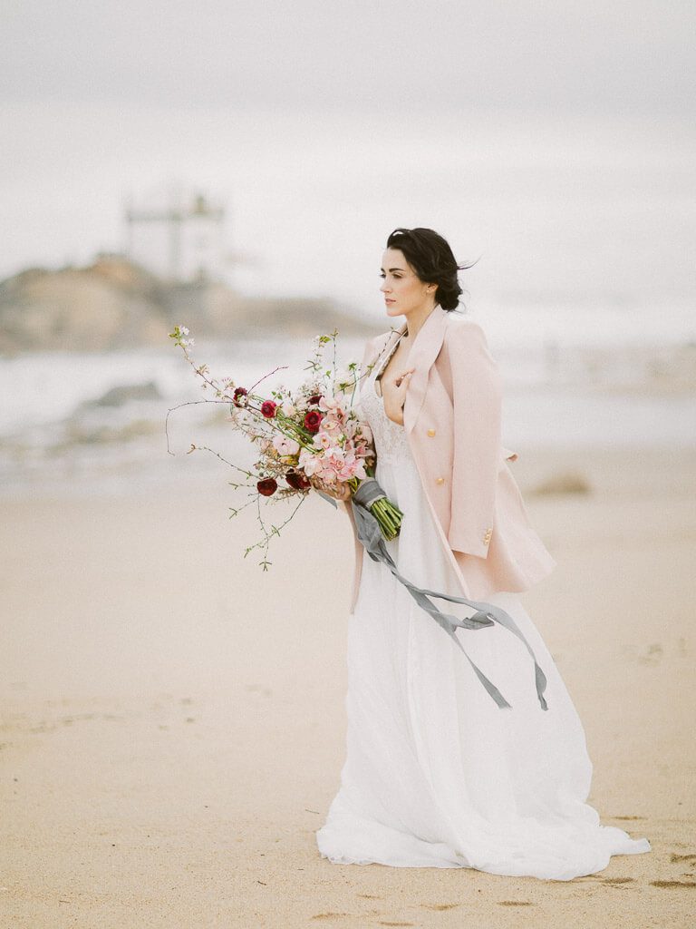 Bride at the Beach - Wedding Photographer Porto