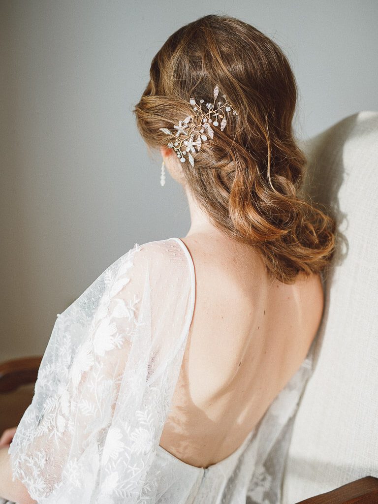 Haarschmuck zart Braut - Hochzeit auf Mallorca Belmond La Residencia