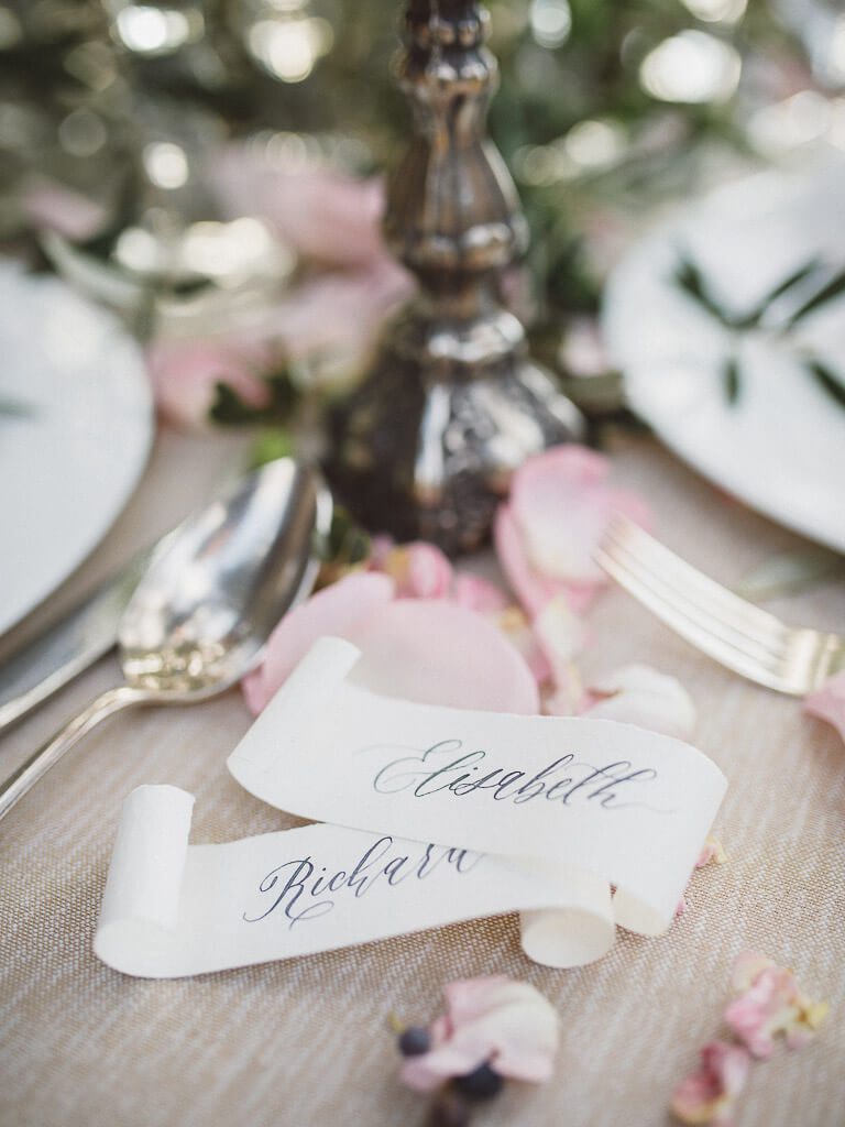 Platzkarten Tisch - Hochzeit auf Mallorca Belmond La Residencia