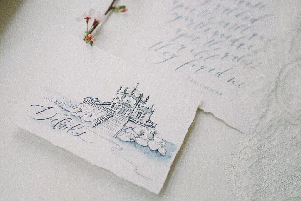 Wedding stationary blue - Wedding Photographer Porto