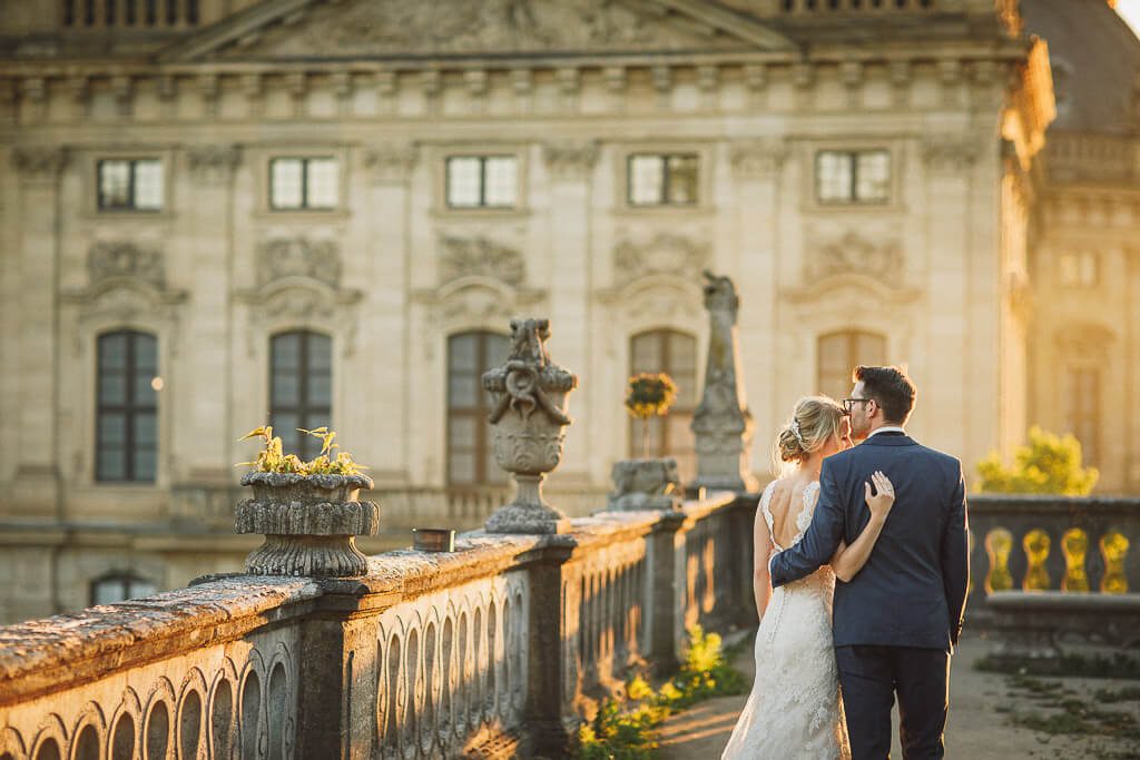 Romantische Hochzeitfotos in der Würzburger Residenz
