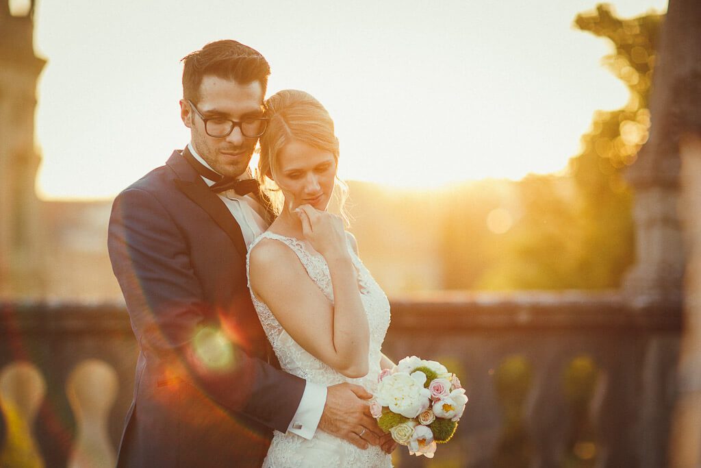 Romantische Hochzeitfotos in der Würzburger Residenz