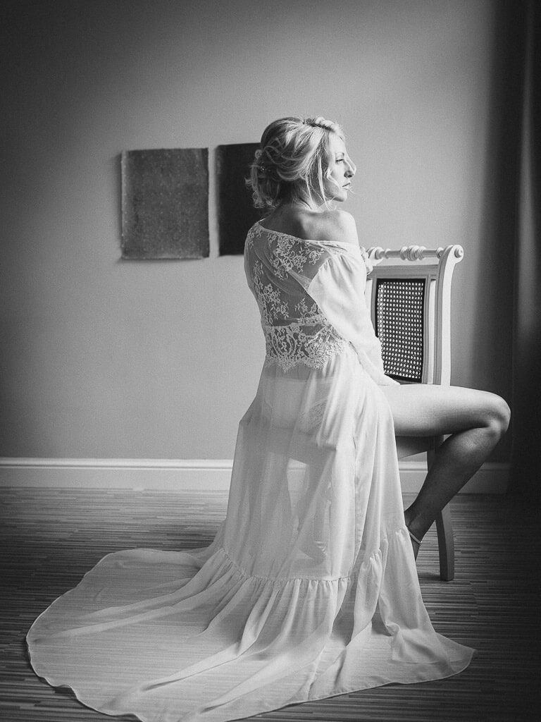 Spitze Morgenmantel - Bridal Boudoir Leipzig