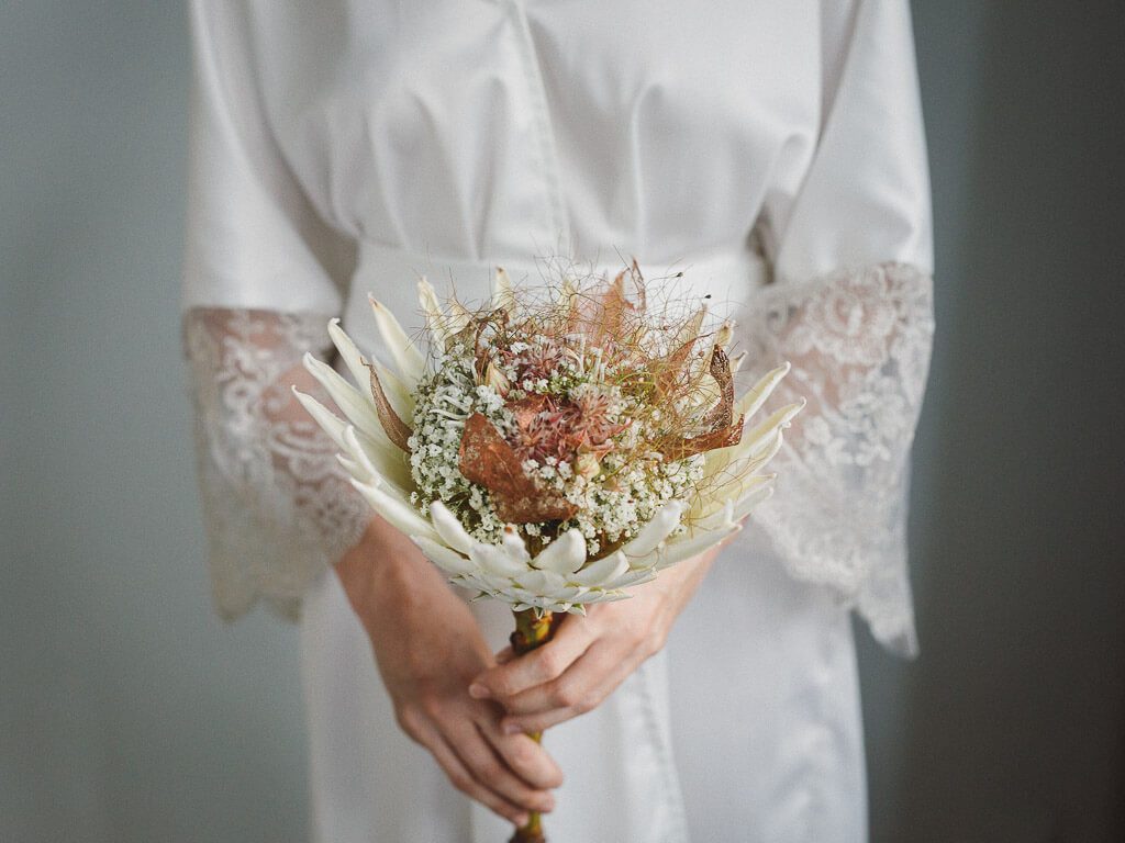 Blumenstrauß Trockenblumen - Boudoir Fotografie