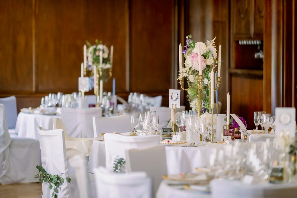 Hochzeitstische, Hochzeit Schloss Wackerbarth