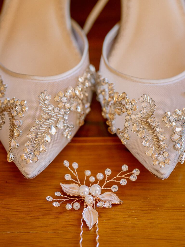 Brautschuhe - Hochzeit Schloss Machern