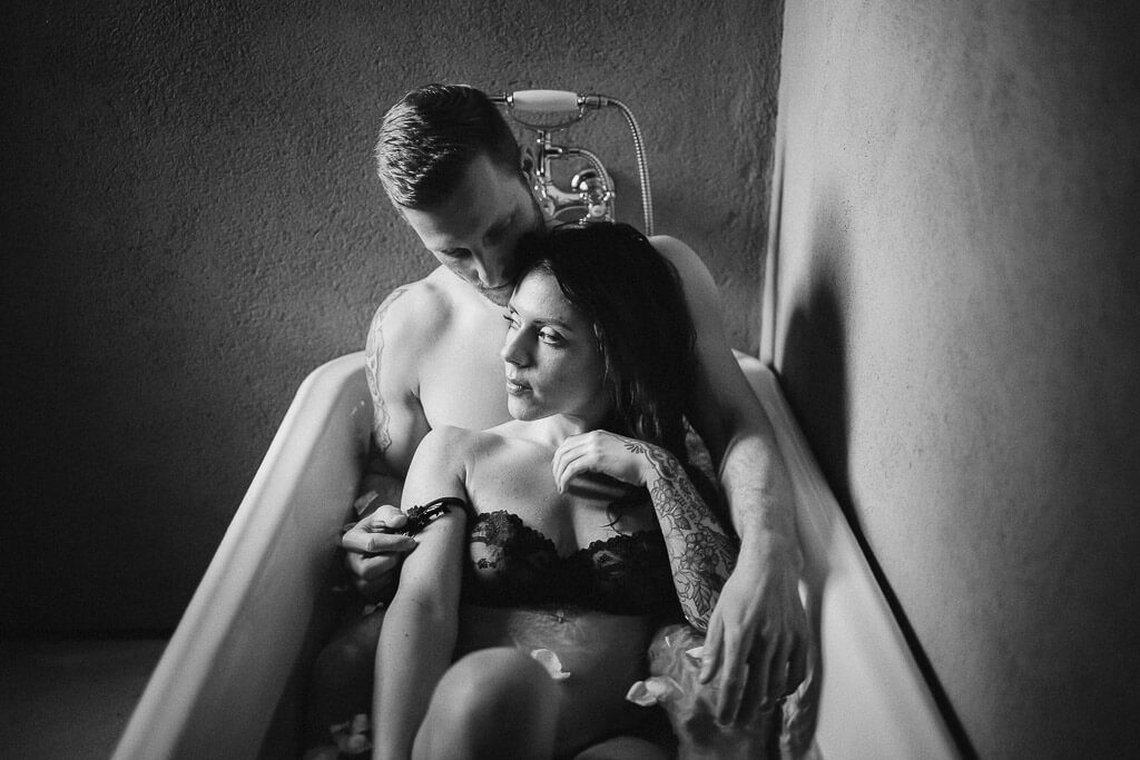 Boudoir Posen in der Badewanne - Couple Boudoir