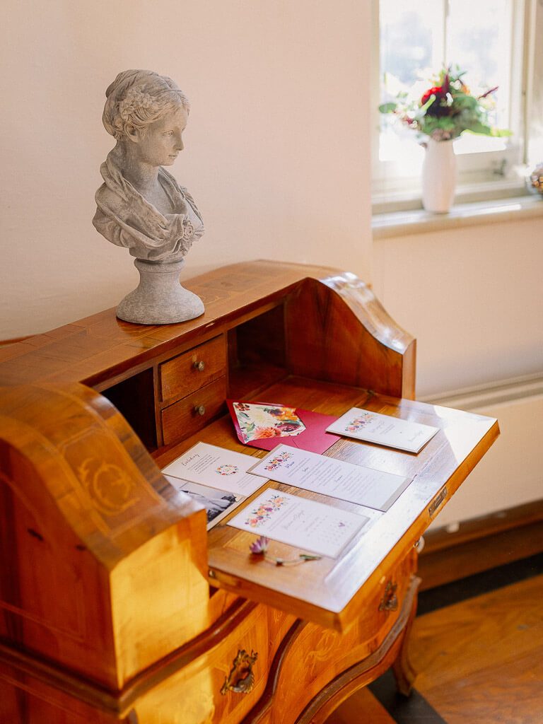 Hochzeitseinladungen - Hochzeit Schloss Machern