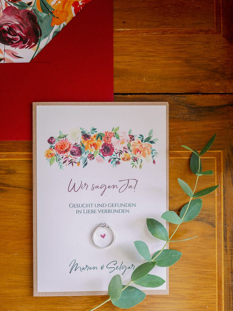 Hochzeitseinladungen - Hochzeit Schloss Machern