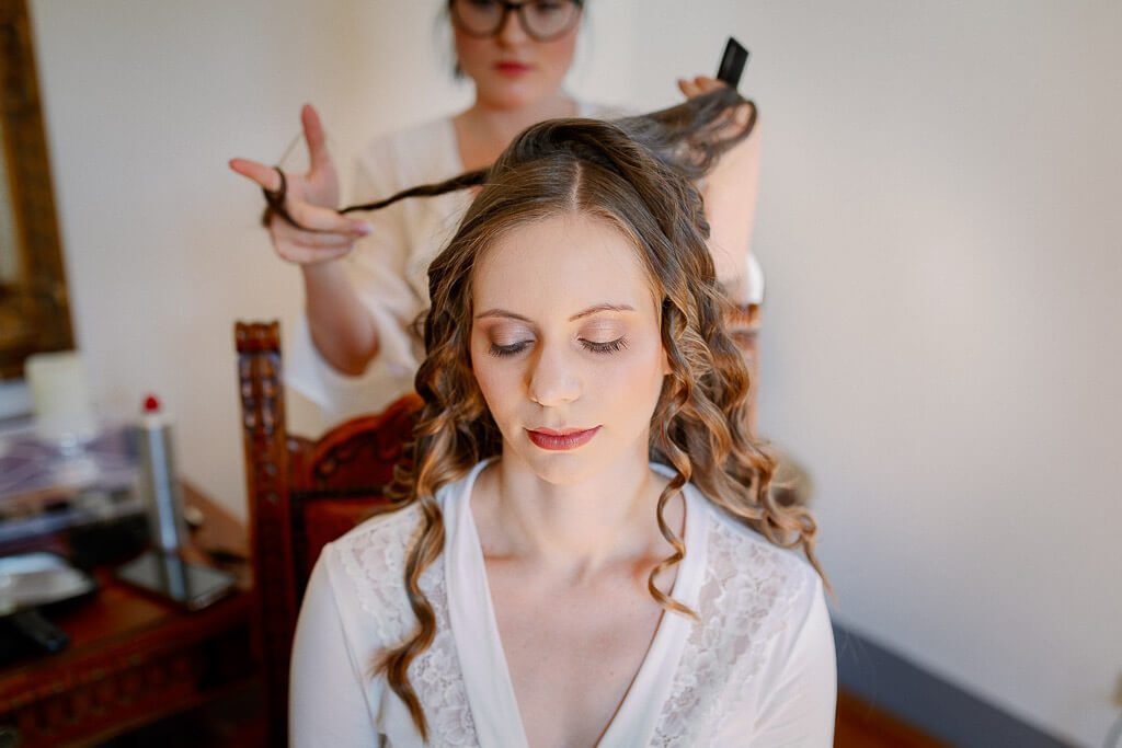 Brautstyling - Hochzeit Schloss Machern
