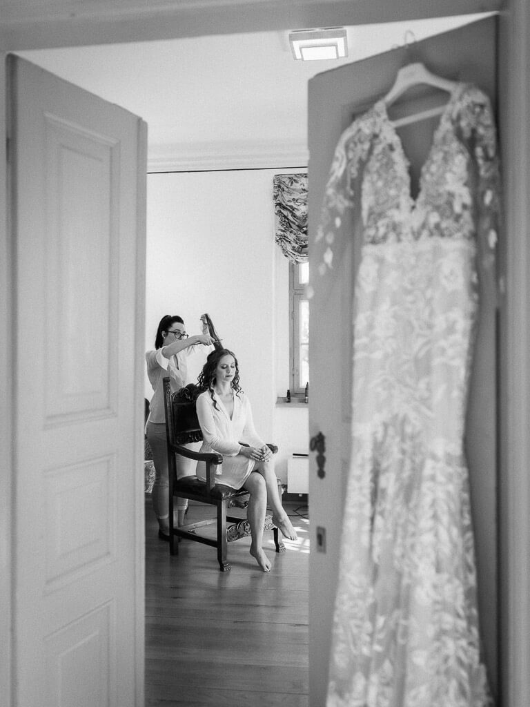 Bride styling - castle wedding germany