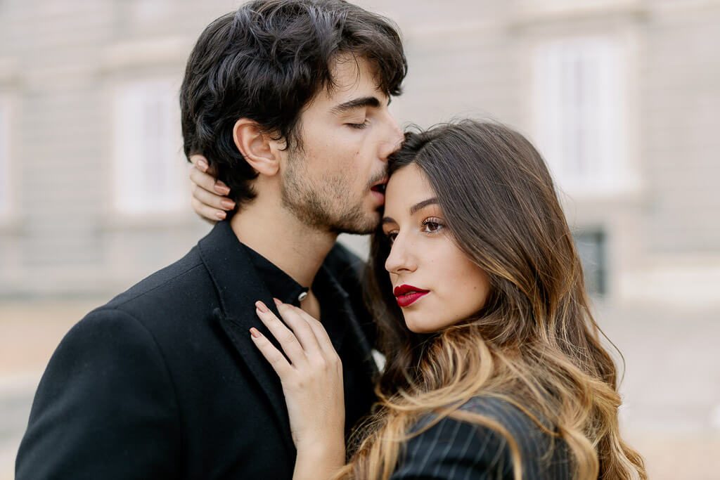 Posen für Pärchen - Paar Fotoshooting Madrid