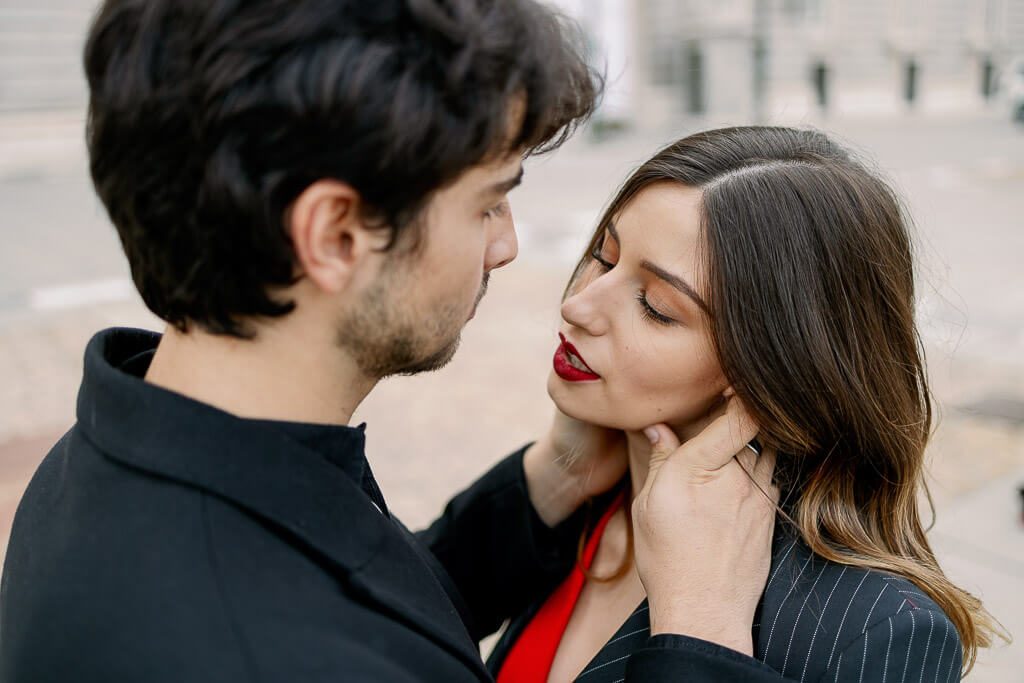 Posen für Pärchen - Paar Fotoshooting Madrid