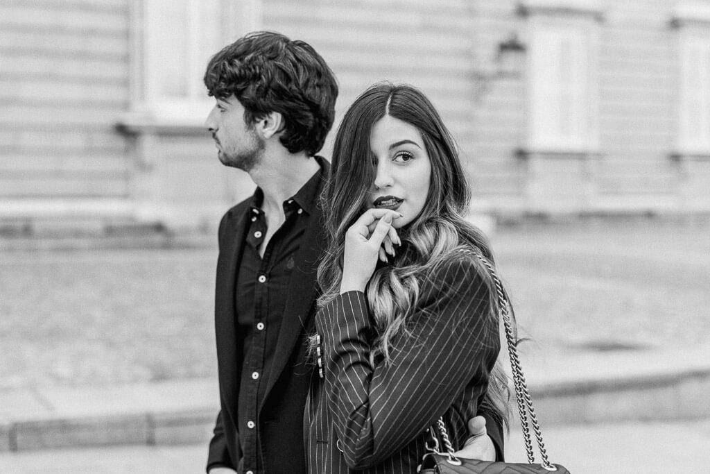 Posen für Pärchen - Paar Fotoshooting Madrid