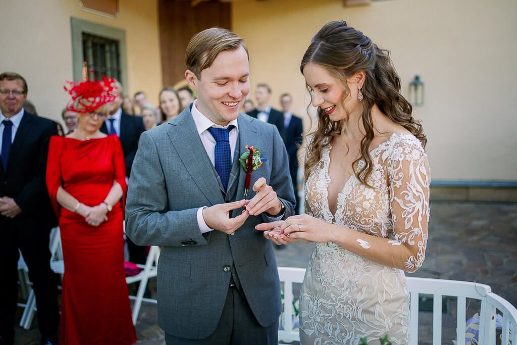 Ringtausch -Hochzeit Schloss Machern