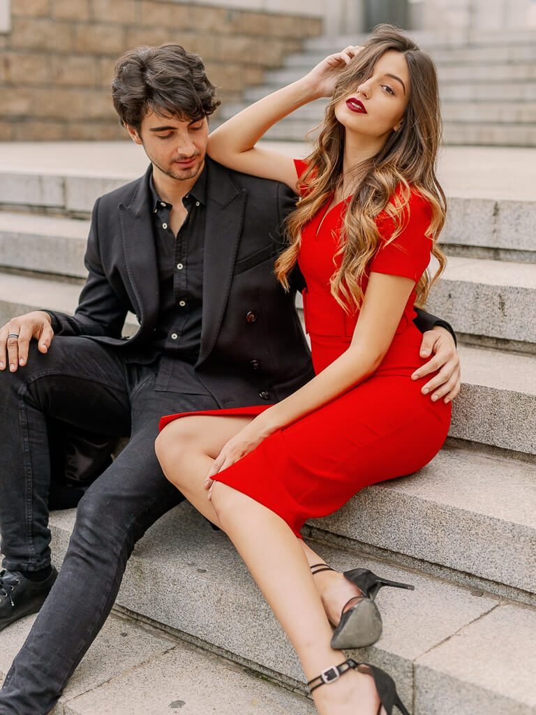 Posen Paar Fotoshooting