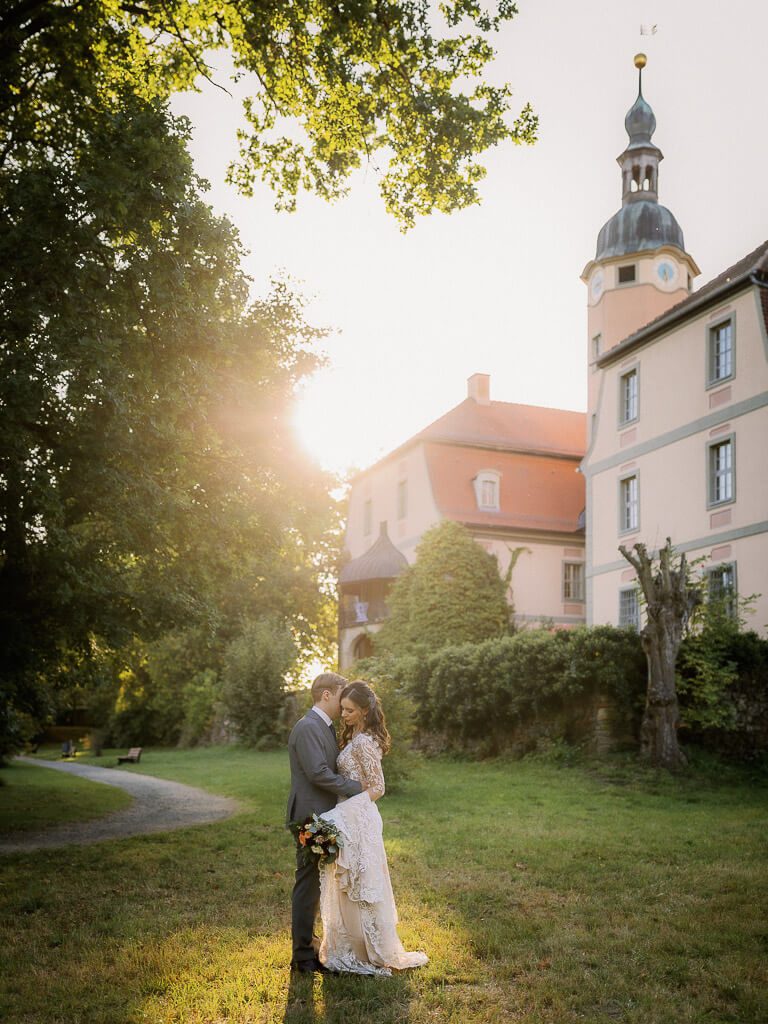 Castle Wedding Germany - In garden of Castle Machern in Leipzig