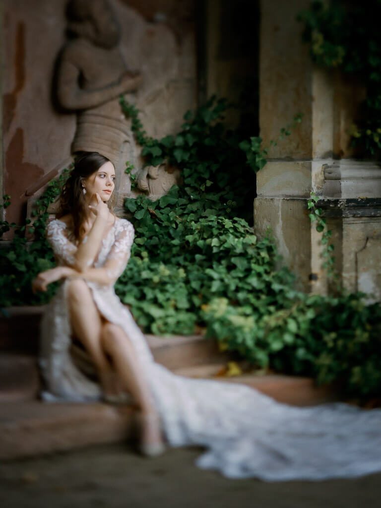 Verträumte Braut - Hochzeit Schloss Machern