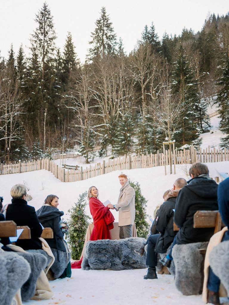 Winterhochzeit in den Alpen